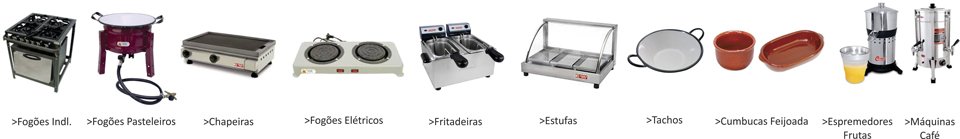 EQUIPAMENTOS PARA BARES E RESTAURANTES